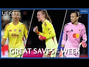 Great Women's Champions League Goalkeeping! 🧤 | Great UWCL Saves MD1