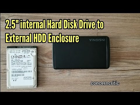 How to install 2.5" internal hard disk drive to external HDD enclosure