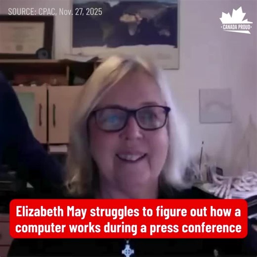 Canada Proud on Instagram: "Elizabeth May would be EMBARRASSED if Canadians saw this."