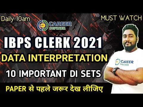 All Important Data Interpretation For IBPS Clerk 2021 || Data Interpretation Shortcut Techniques ||