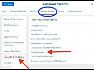 How to do a Balance Transfer with American Express