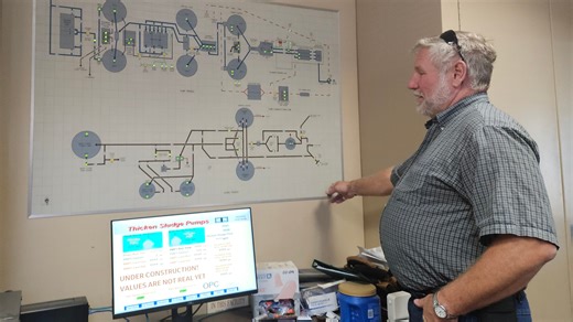 How much longer till the wastewater treatment plant updates are finished?