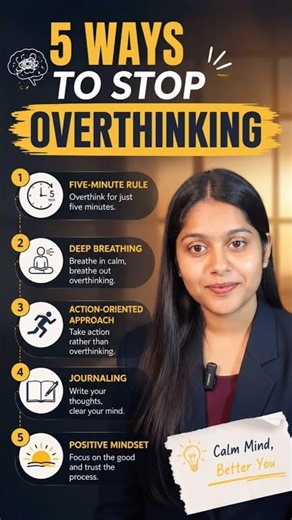 Overthinking Ends When You Start Taking Action 🧠⚡ #overthinking #mindset #mentalhealth #selfgrowth