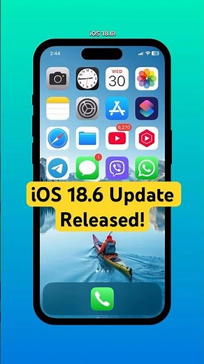 iOS 18.6 Official Update – Features & Fixes! #shorts #iphone #ios