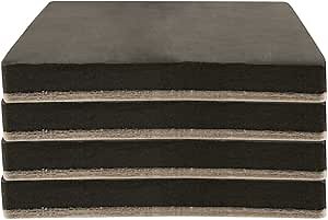 SuperSliders 4703395N Reusable Heavy Furniture Movers for Hard Surfaces – Move Heavy Furniture Quickly and Easily with Furniture Sliders by , 5” Square (4 Pieces)