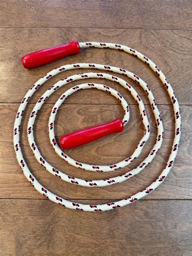 Classic Jump Rope With Red Wooden Handles - Etsy Canada