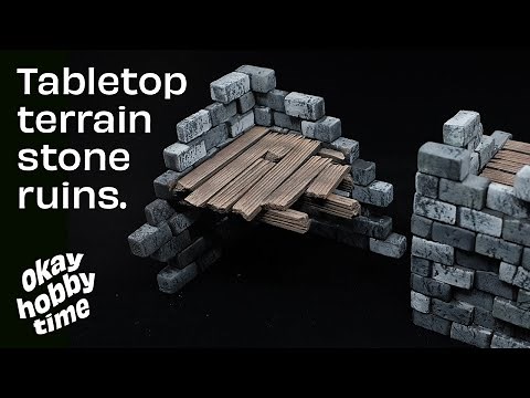How to make stone ruins tabletop terrain
