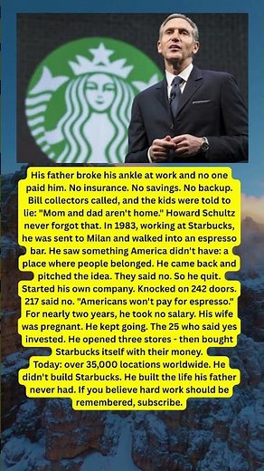 217 Rejections… Then He Built Starbucks ☕💔 Howard Schultz Story