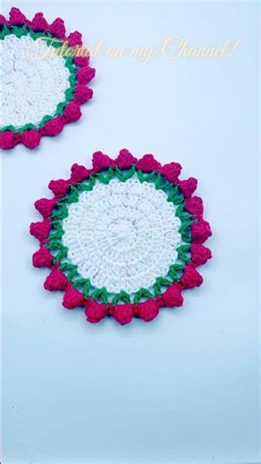 Easy and quick crochet coaster pattern.