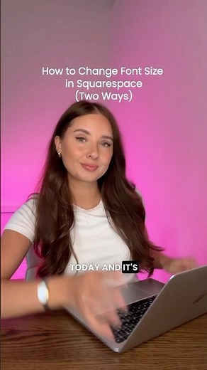 Here’s a quick demo on how to change font size on Squarespace. ✨ #squarespace