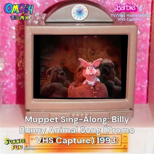 ShadowVebolten64 Tales - Barbie Rewind 90s: VHS Capture: Muppet Sing-Along Billy Bunny Animal Song!