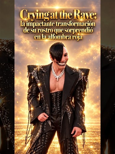 Crying at the Rave: su impactante cambio facial en la alfombra roja.#CryingAtTheRave