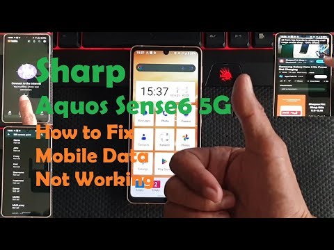 Sharp Aquos Sense6 5G│How to Fix Mobile Data Not Working