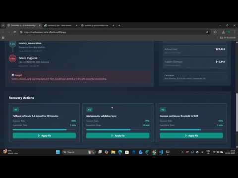 SENTINEL-G — LLM Reliability Control Plane | Datadog + Google Cloud Demo