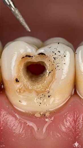 Black Cavity Removal 😱 | Satisfying Tooth Fix (Watch Till End)#shorts