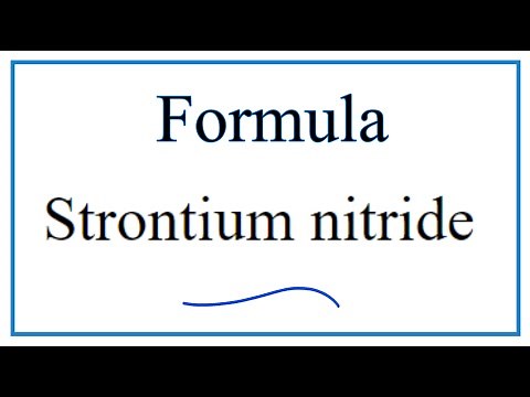 How to Write the Formula for Strontium nitride