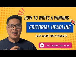 HOW TO WRITE A WINNING EDITORIAL HEADLINE | EASY GUIDE FOR STUDENTS