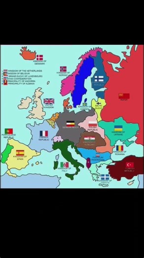 Alternate Post WWI based on my European History Class’s Treaty Simulation.#history#alternative#map.