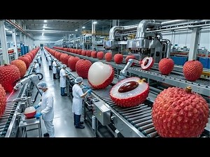 Behind a Modern Lychee Factory: Field to Delicious Dried Lychees (Full Process)