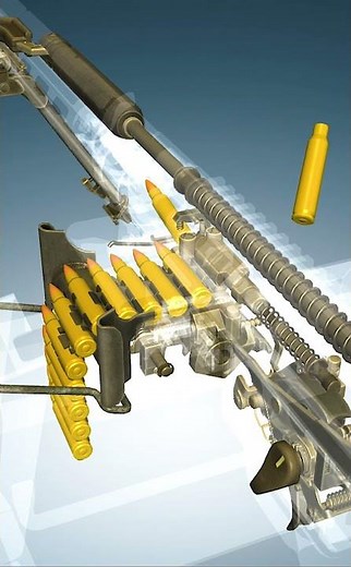 HK 23E X-RAY: Inside the Ultimate 5.56mm Belt-Fed Machine Gun (3D Animation)