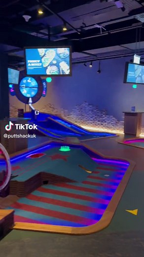 Sapphire Course at Puttshack Watford 🔷 #Watford #watfordatria #thingstodo #activitiesinlondon #minigolf #crazygolf #minigolfcourse