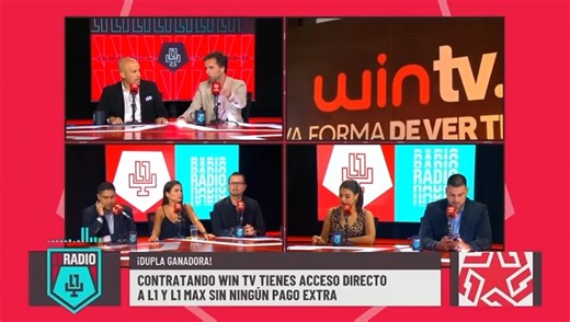 ¡En #L1Radio ya están hablando de WINTV! ⚽🔥 Ahora el fútbol peruano y el mejor entretenimiento se juntaron en WINTV. 📺⚡ Disfruta de #L1MAX y más de 90 canales con #WINTV, la nueva forma de ver televisión. | WIN