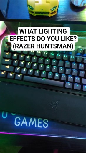 WHAT LIGHTING EFFECTS DO YOU LIKE? #razerkeyboard #lighting #shorts