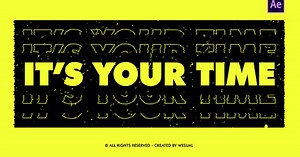 Dynamic Glitch Typography Text Title Animation