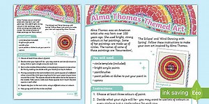 KS1 Alma Thomas Themed Art Activity