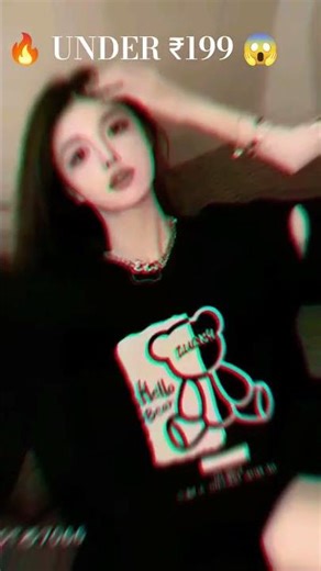 T-Shirts Under ₹199 😱 | Cute Oversized Tees for Girls | Meesho Budget Haul #shorts #trending #viral