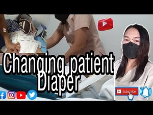 a day in my life as caregiver changing patient diaper