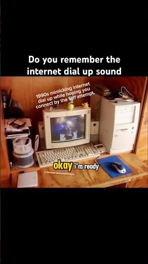Remember internet dial up in the 90s? #dialup #1990s #oldcomputer