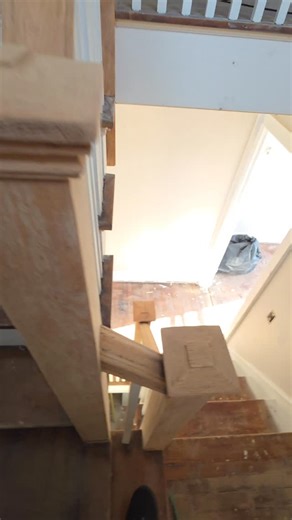 Home Thesis | Remodeling & Finishes NY/CT on Instagram: "🪵🔧 Today’s Project Update – Railing Restoration Started 🔧🪵 We got started on the railings, sanding everything back to bare wood to prep it the right way. Client will be choosing the stain color, followed by 3 coats of polyurethane for durability and a clean finish. This is how you do it right—prep first, details always. Stay tuned for the next steps."