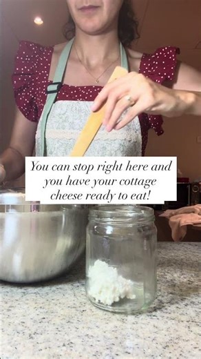 Expired milk turned into cheese! 🧀