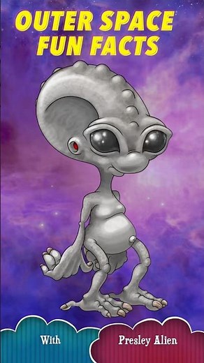 Did you know that…. Outer space 🪐 fun facts told by an alien 👽 puppet #didyouknow