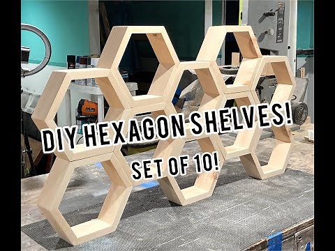 The Coolest Customizable Shelves! | DIY Custom Shelves | How To Make Hexagon Shelves