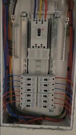 3 Phase Man Panel Installation.3 phase panel board wiring. #electrical