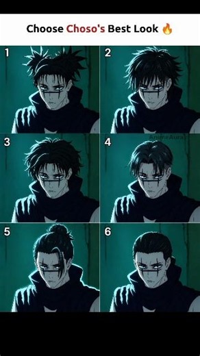 Choose Choso's Best Look 👇 (1–6) 🔥 #anime #jujutsukaisen #choso