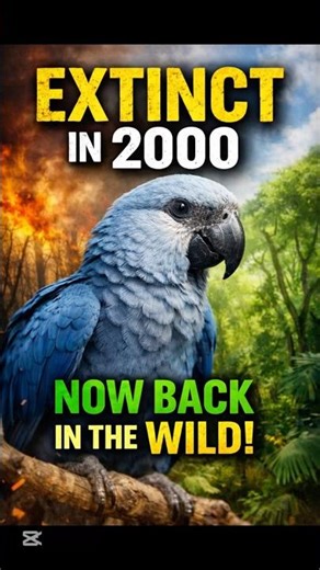 The Bird That Came Back From Extinction 🦜 #wildlife