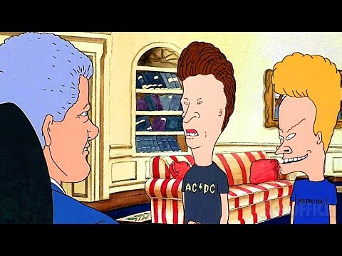 Bill Clinton thanks Beavis and Butthead for their service | Beavis and Butt-Head Do America | CLIP