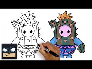 How To Draw Cactus Skin | Fall Guys