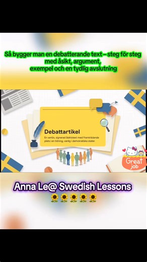 ⚖️ Att skriva debatt på SVA – hur du uttrycker åsikter, förklarar argument och använder ett tydligt språk#sva#svenska🌱 | Swedish Lessons