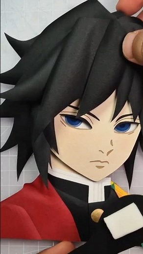 Paper Art Water Hashira, Giyu Tomioka 🌊