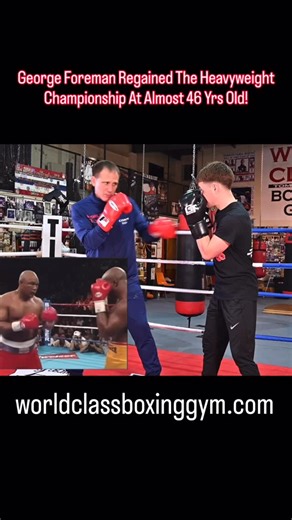 Tom Yankello-World ClassBoxing on Instagram: "At 45 years old, George Foreman didn’t win the heavyweight title with speed…�He won it with SKILL. This knockout of Michael Moorer is one of the smartest finishes in boxing history—and most people miss why it worked. Foreman: • Pawed the jab inside the guard • Used the jab to move Moorer’s hand • Created a lane • Dropped the right hand that shocked the world 🥊 This wasn’t power.�This was hand control, patience, and elite ring IQ. I break the whole t