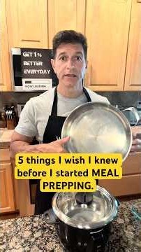 5 things I wish I knew before I started meal prepping! #mealprep #eatinghealthy #healthylifestyle