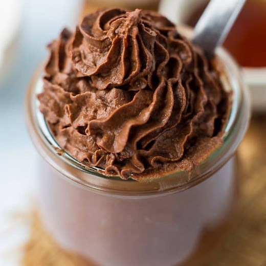 Paleo Vegan Chocolate Frosting – Made with only four ingredients and good enough for pipping! RECIPE >> https://www.asaucykitchen.com/paleo-vegan-chocolate-frosting/ | A Saucy Kitchen - Gluten Free Recipes