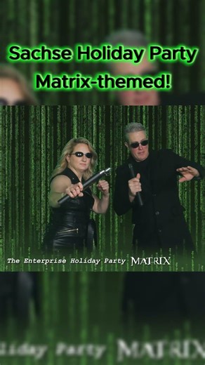 This Matrix-Themed Holiday Party Was Unreal 🤯