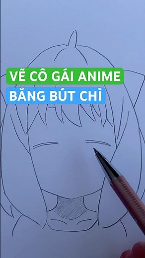 How to Draw an Anime Girl with a Pencil | How to draw an anime girl step by step #drawing #shorts