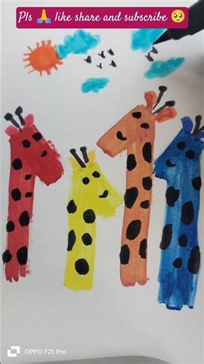 Easy Giraffe Drawing 🦒 | Simple & Cute Animal Art | Step by Step