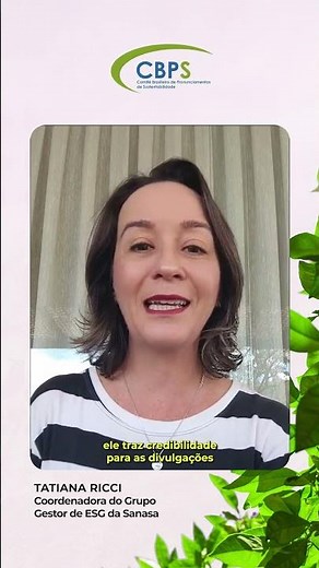 CBPS - Comitê Brasileiro de Pronunciamentos de Sustentabilidade 2026 - SANASA